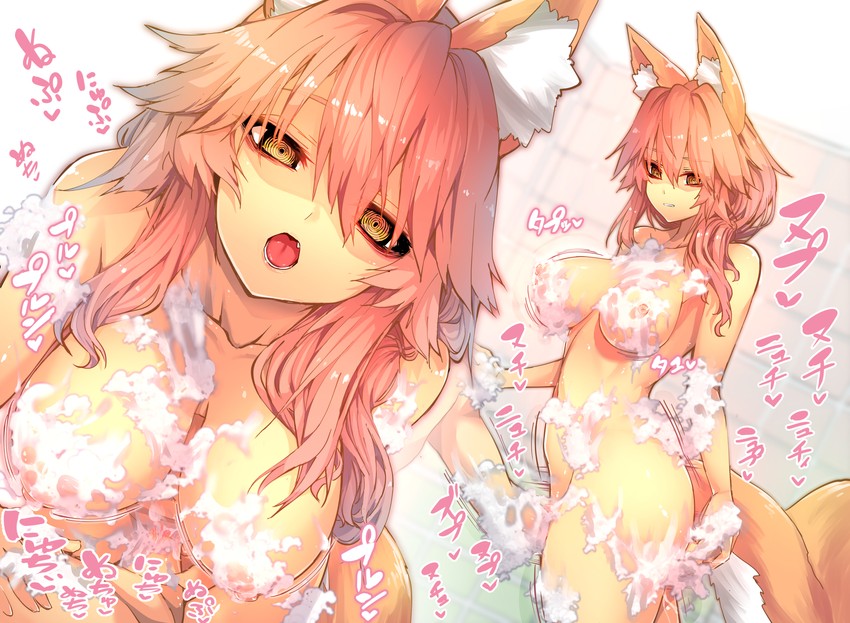 tamamo and tamamo no mae (fate and 3 more) drawn by wisespeak