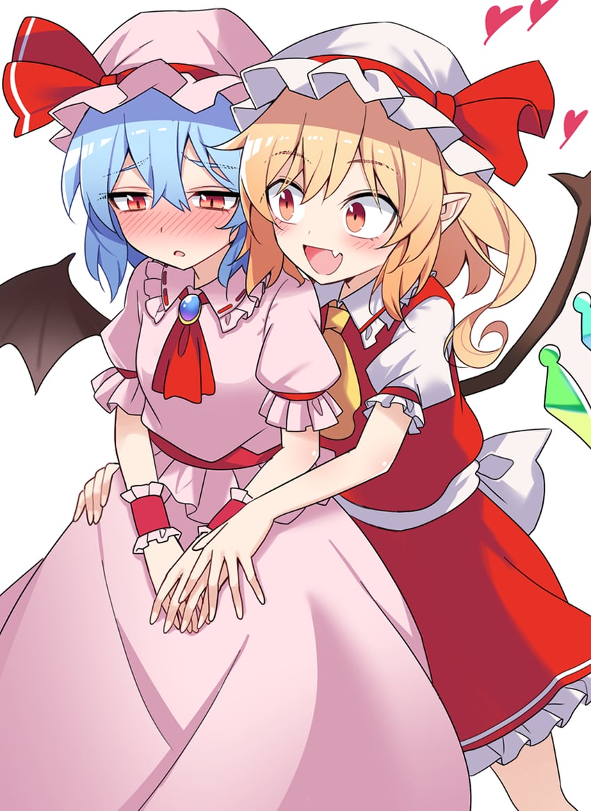 remilia scarlet and flandre scarlet (touhou) drawn by e.o.