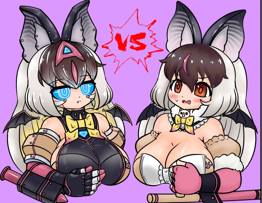 brown long-eared bat (kemono friends and 1 more) drawn by edamamezooooo