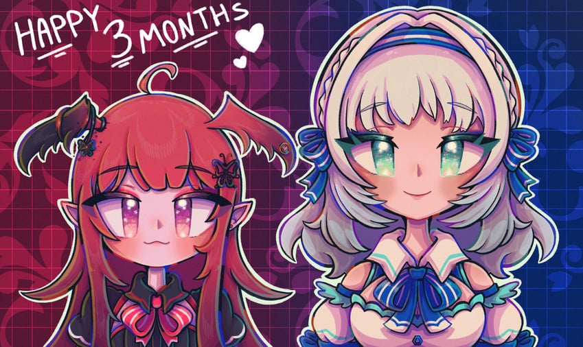 kamishiro rita and araka luto (prism project) drawn by ferretidol