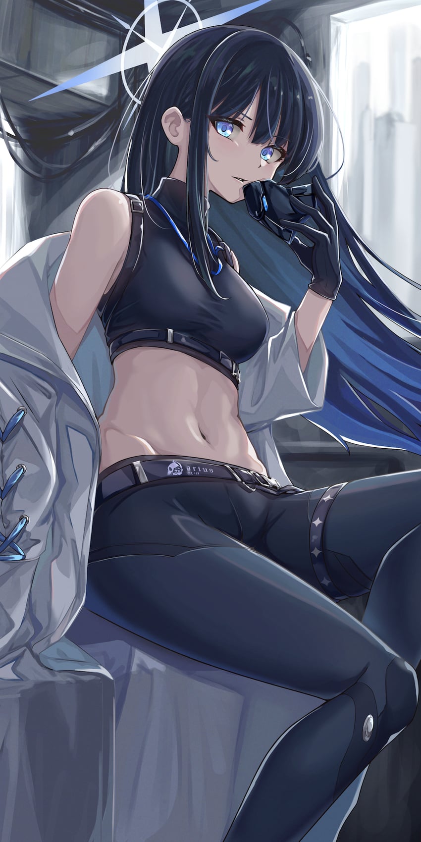 saori (blue archive) drawn by andaan_(an_iota_of)