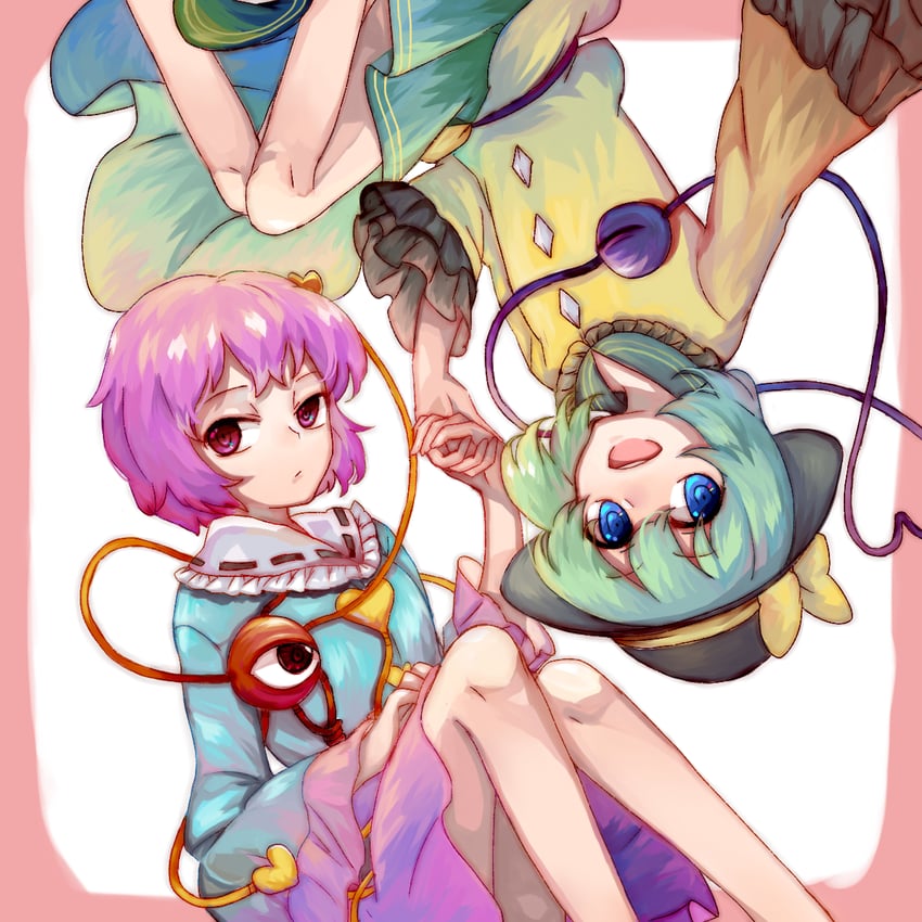 komeiji koishi and komeiji satori (touhou) drawn by bcl3(pekojiang)