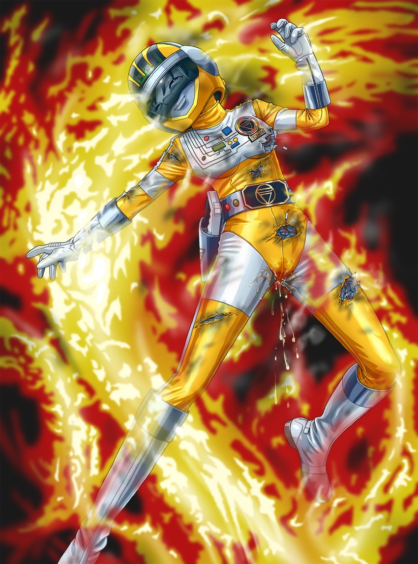 yellow four (super sentai and 1 more) drawn by verdun_(berudan)