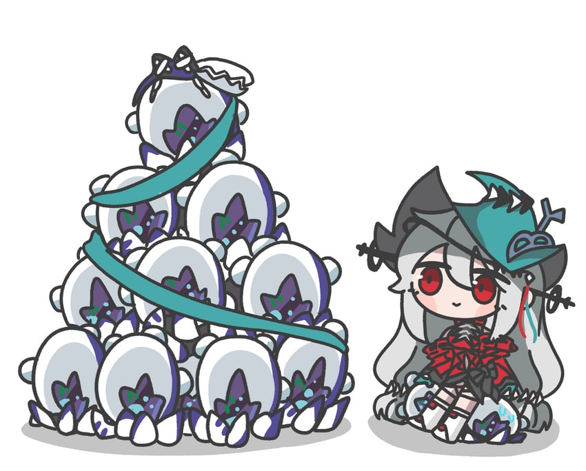 skadi, skadi the corrupting heart, and seaborn (arknights) drawn by banbon