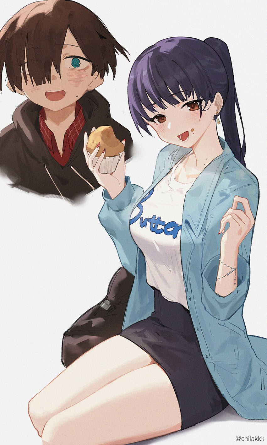 yamada anna and ichikawa kyoutarou (boku no kokoro no yabai yatsu) drawn by chilakkk