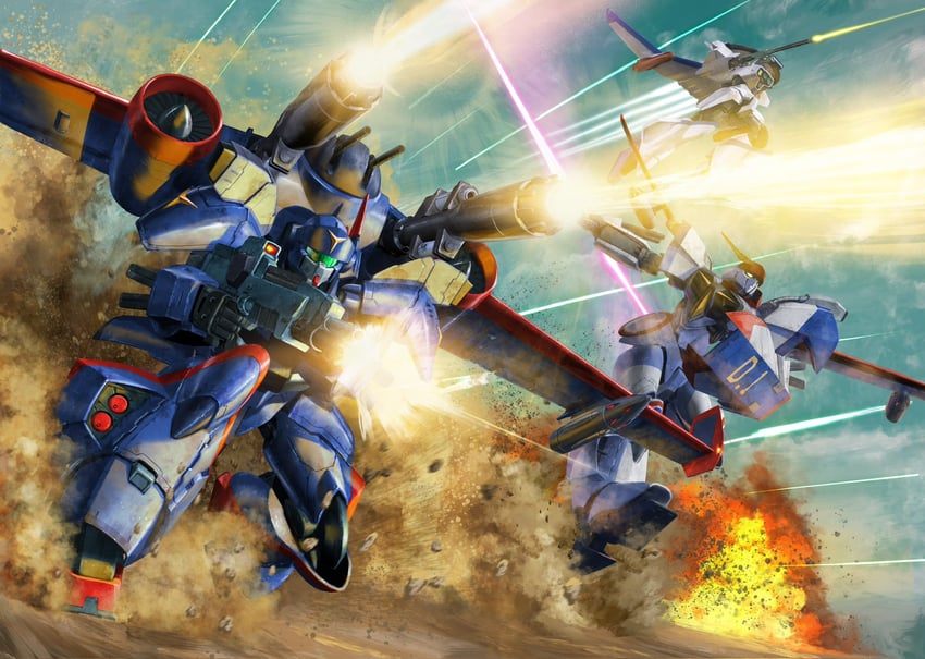 d-1, d-2, and d-3 (kikou senki dragonar) drawn by tenjin_hidetaka