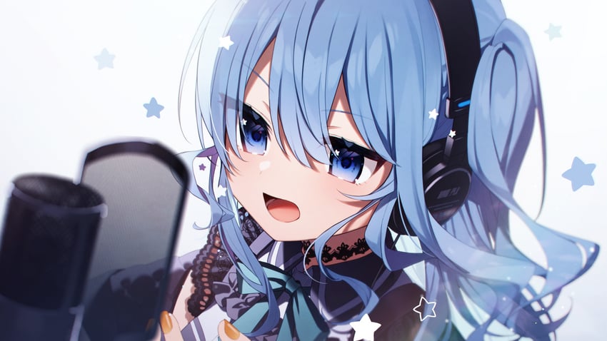 hoshimachi suisei (hololive and 1 more) drawn by hazakura_chikori