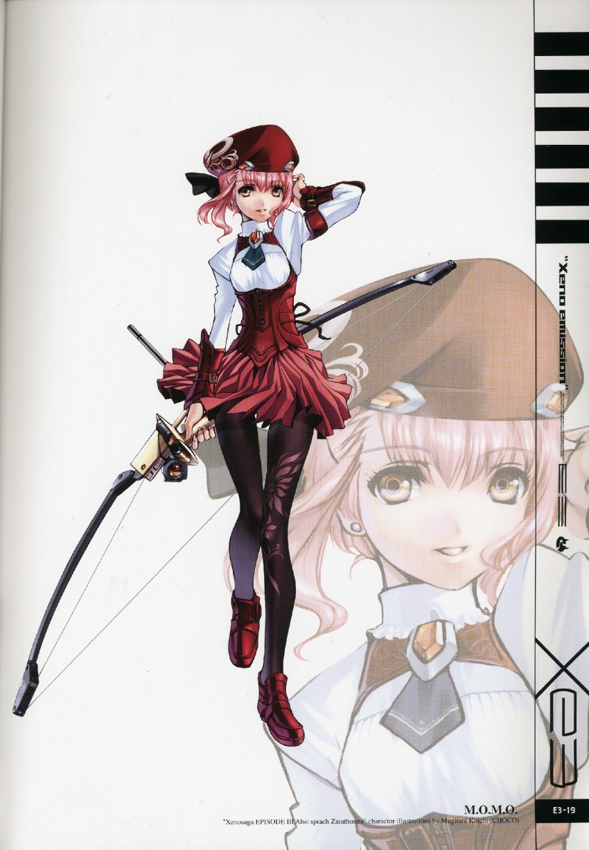 momo mizrahi (xenosaga and 1 more) drawn by choco_(chocolate_shop)
