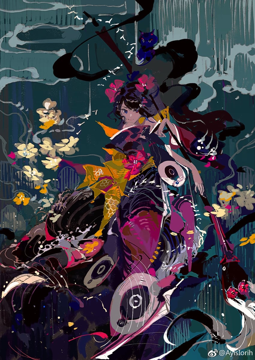 katsushika hokusai (fate and 1 more) drawn by siyahiroi