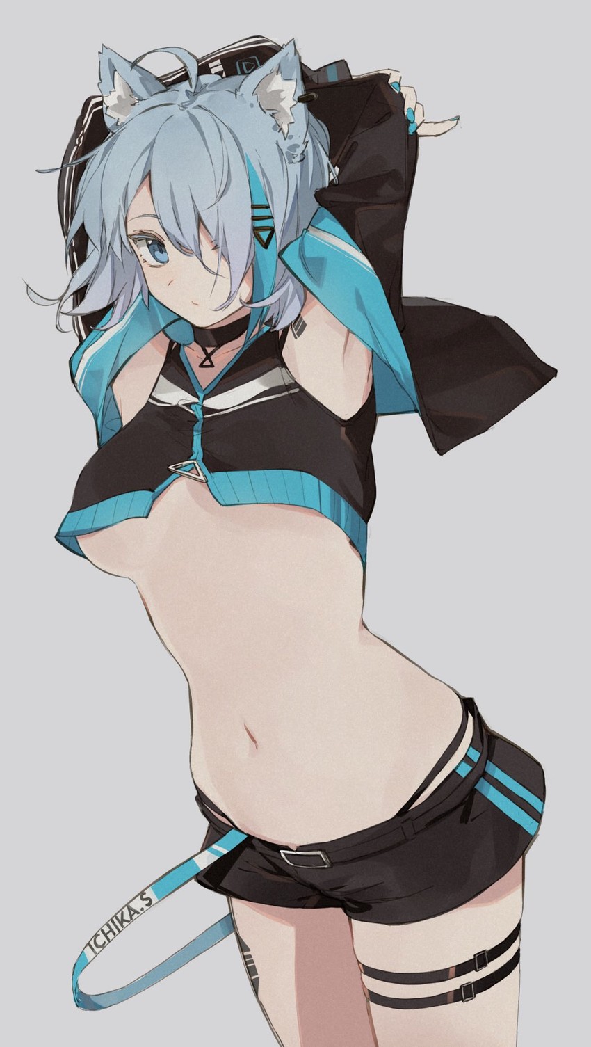 souya ichika (nanashi inc. and 1 more) drawn by rippootai