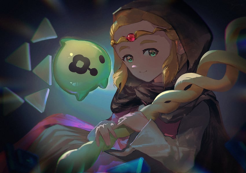 princess zelda and tri (the legend of zelda and 1 more) drawn by tsujieiri