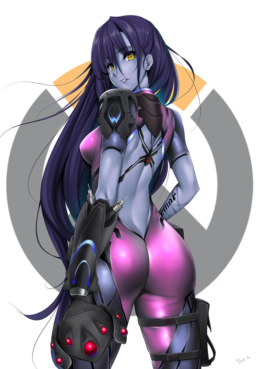 widowmaker (overwatch and 1 more) drawn by tony_guisado