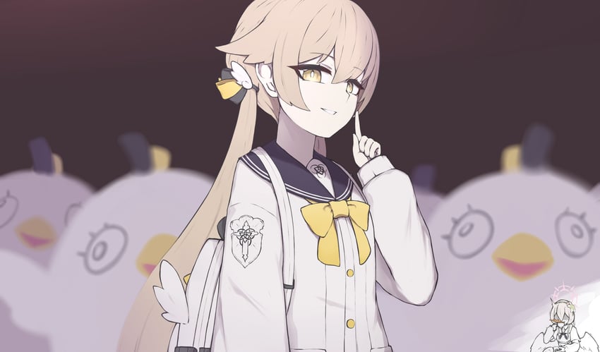 hifumi, peroro, and nagisa (blue archive) drawn by blu_berry
