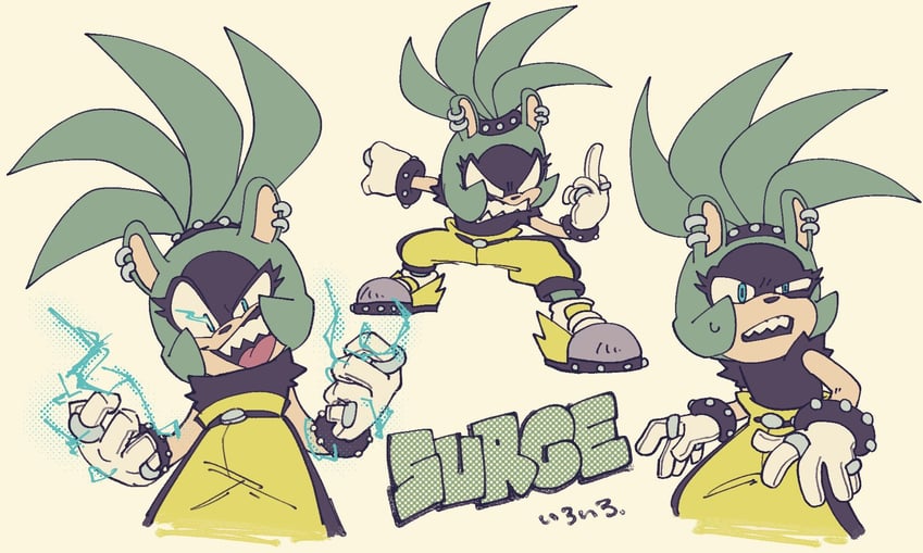surge the tenrec (sonic and 1 more) drawn by tezz