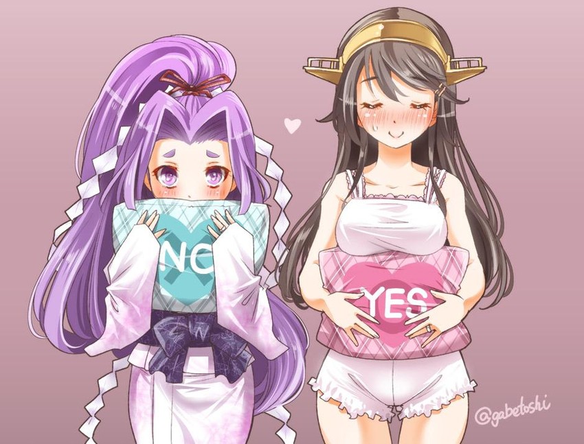 haruna and hatsuharu (kantai collection) drawn by sogabe_toshinori
