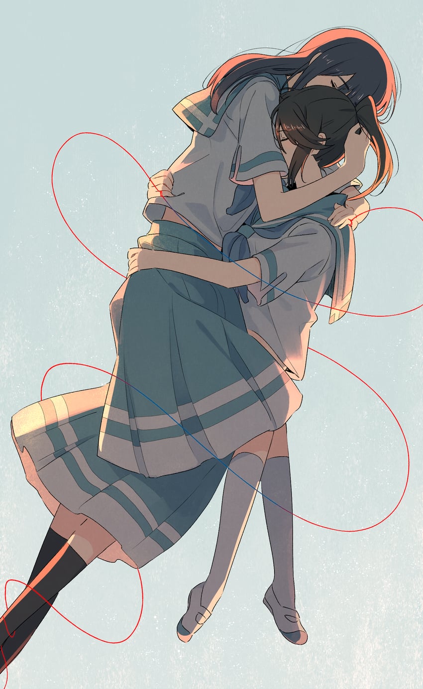 yoroizuka mizore and kasaki nozomi (hibike! euphonium and 1 more) drawn by sawara65