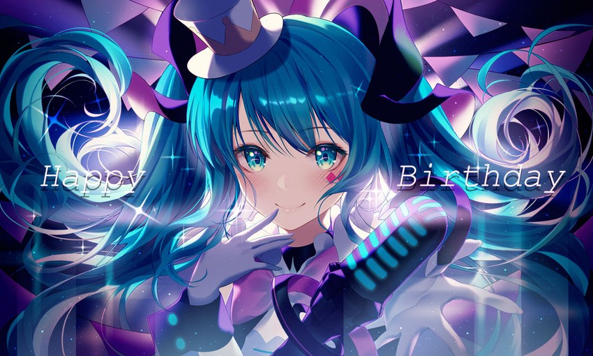 hatsune miku and magical mirai miku (vocaloid and 1 more) drawn by develop2