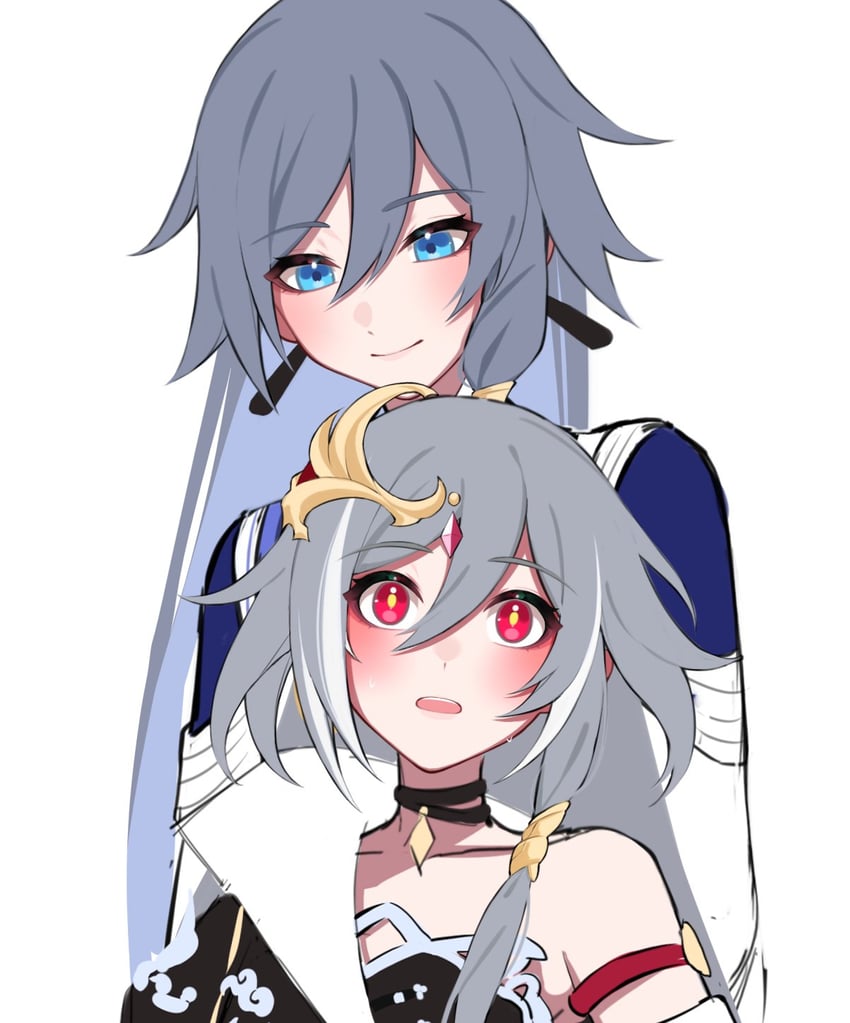 fu hua and herrscher of sentience (honkai and 1 more) drawn by yunomi_(yunomi_hs)
