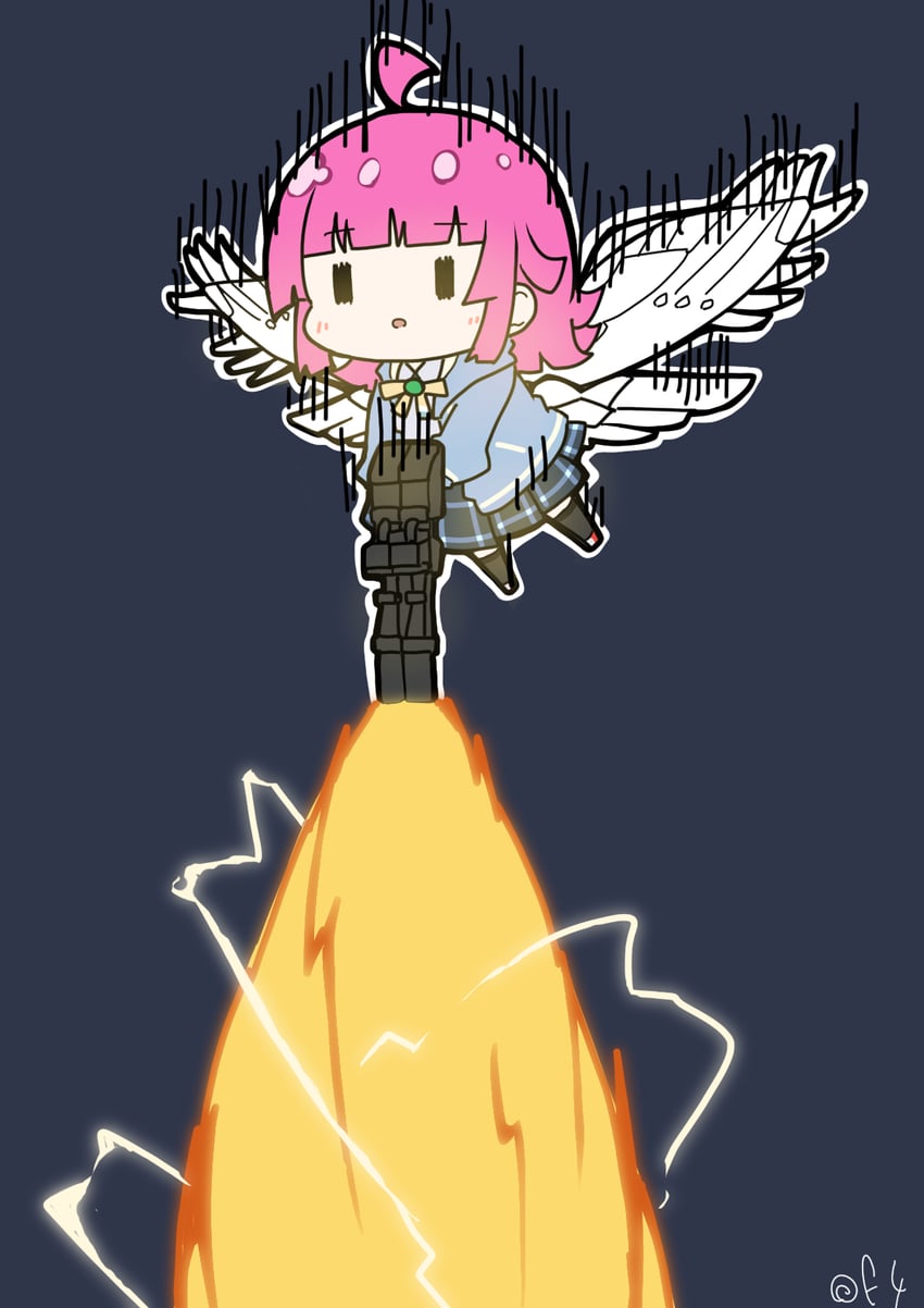 tennoji rina and wing gundam zero custom (love live! and 5 more) drawn by oofushi_ao