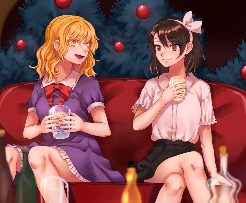usami renko and maribel hearn (touhou and 1 more) drawn by kuya_(hey36253625)