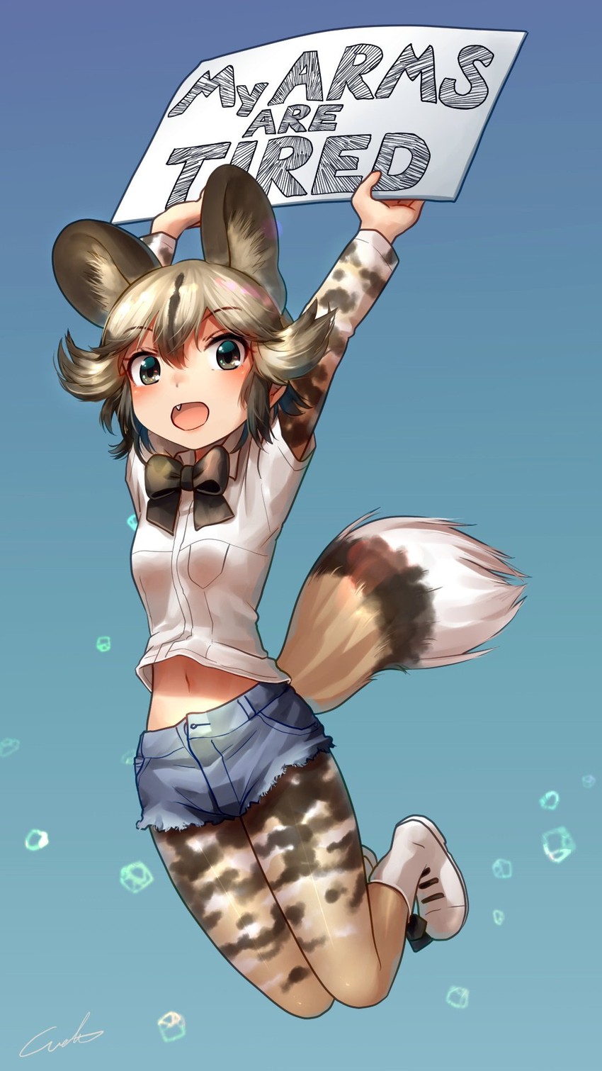 african wild dog (kemono friends) drawn by welt_(kinsei_koutenkyoku)