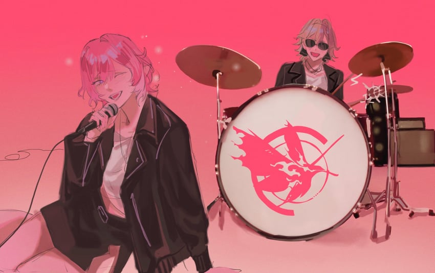 elysia, vill-v, rose, and bruno mars (honkai and 2 more) drawn by kathiv21