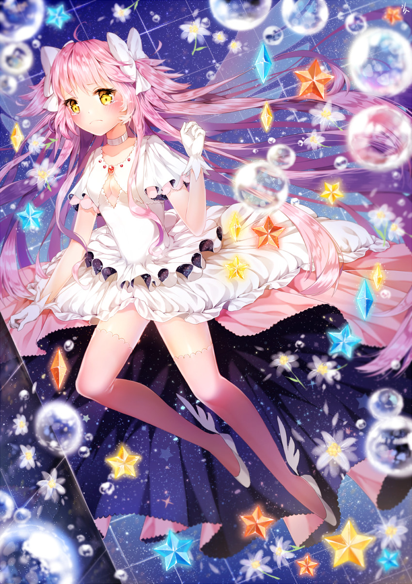 kaname madoka and ultimate madoka (mahou shoujo madoka magica) drawn by iji_(u_mayday)