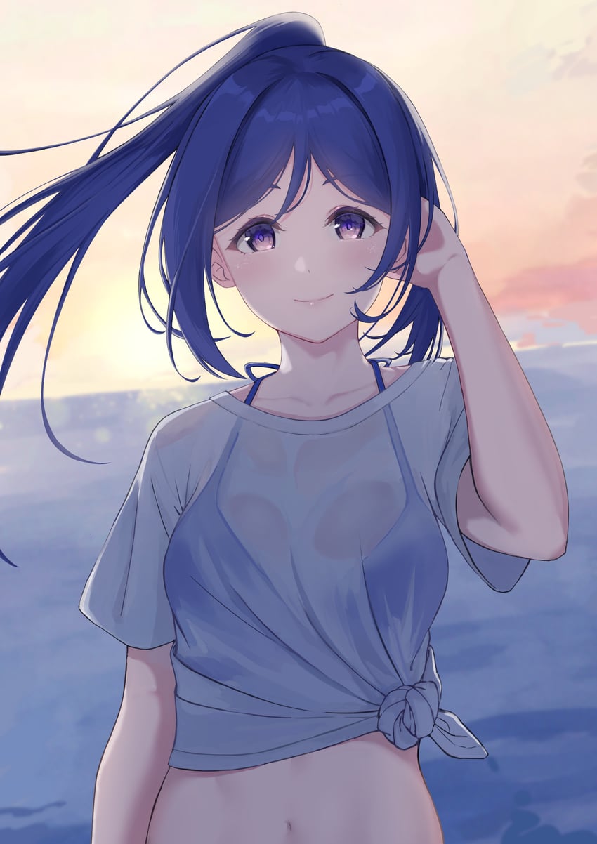 matsuura kanan (love live! and 1 more) drawn by arhah