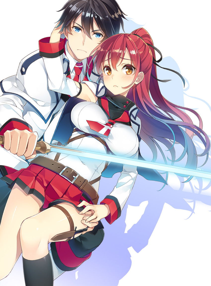 amatsu shiki and eugene (hagure makenshi to kyoumei shoujotai) drawn by mmu
