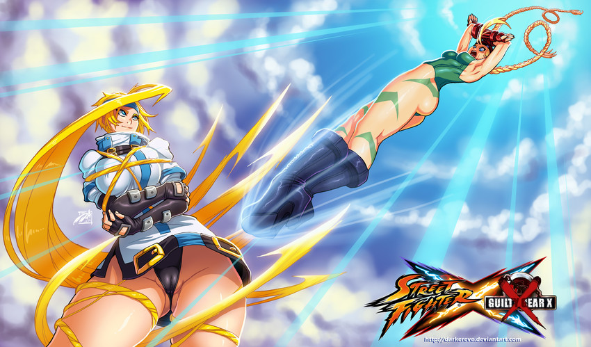 cammy white and millia rage (street fighter and 1 more) drawn by darkereve