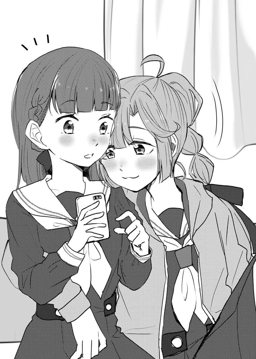 anyoji hime and kachimachi kosuzu (love live! and 1 more) drawn by namazakana_kuenai