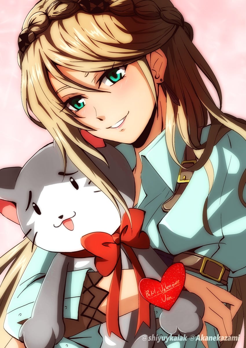 elaine auclair and mishy (eiyuu densetsu and 2 more) drawn by akane_kazami