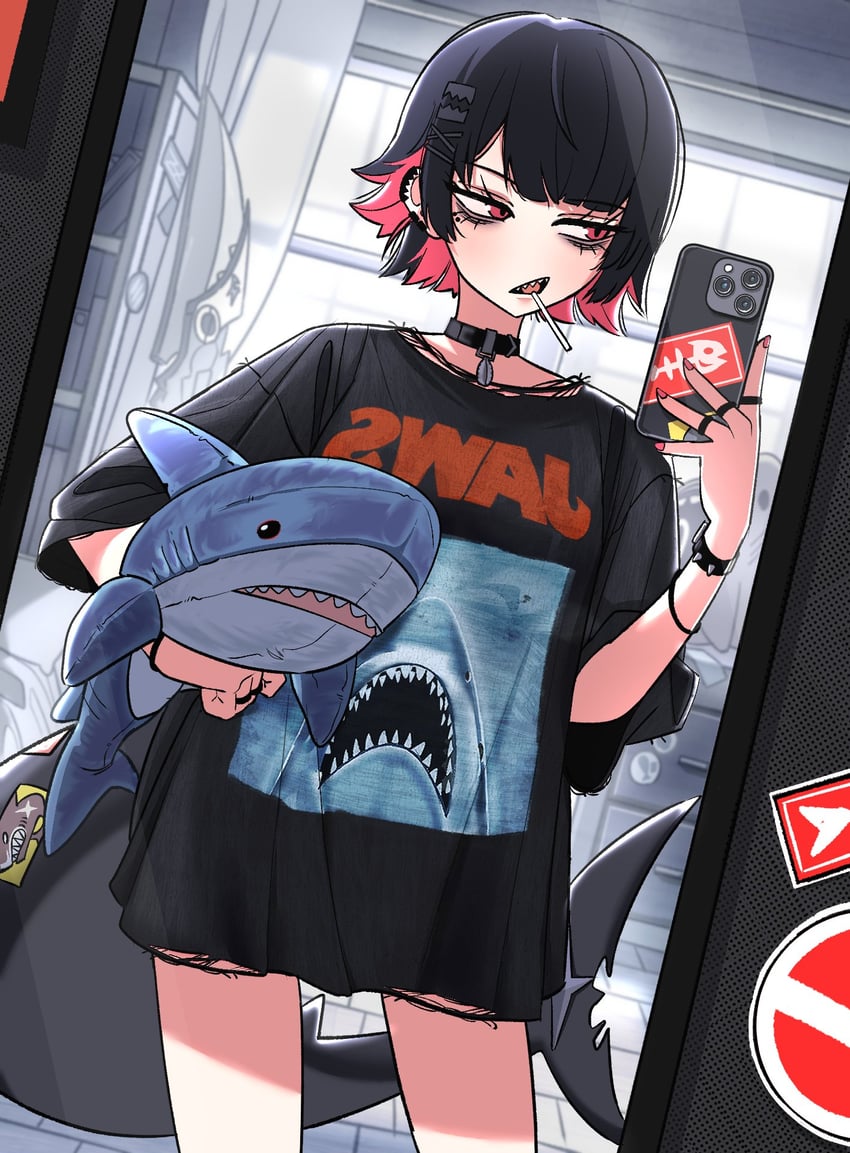 ellen joe (zenless zone zero and 1 more) drawn by mii_rza