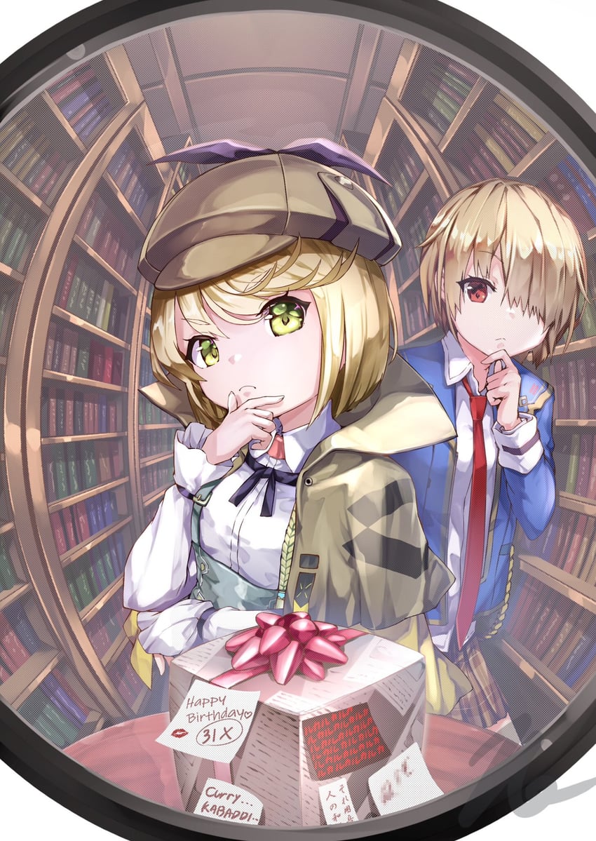 kayamori ruka and irene redmayne (heaven burns red) drawn by taka.yana