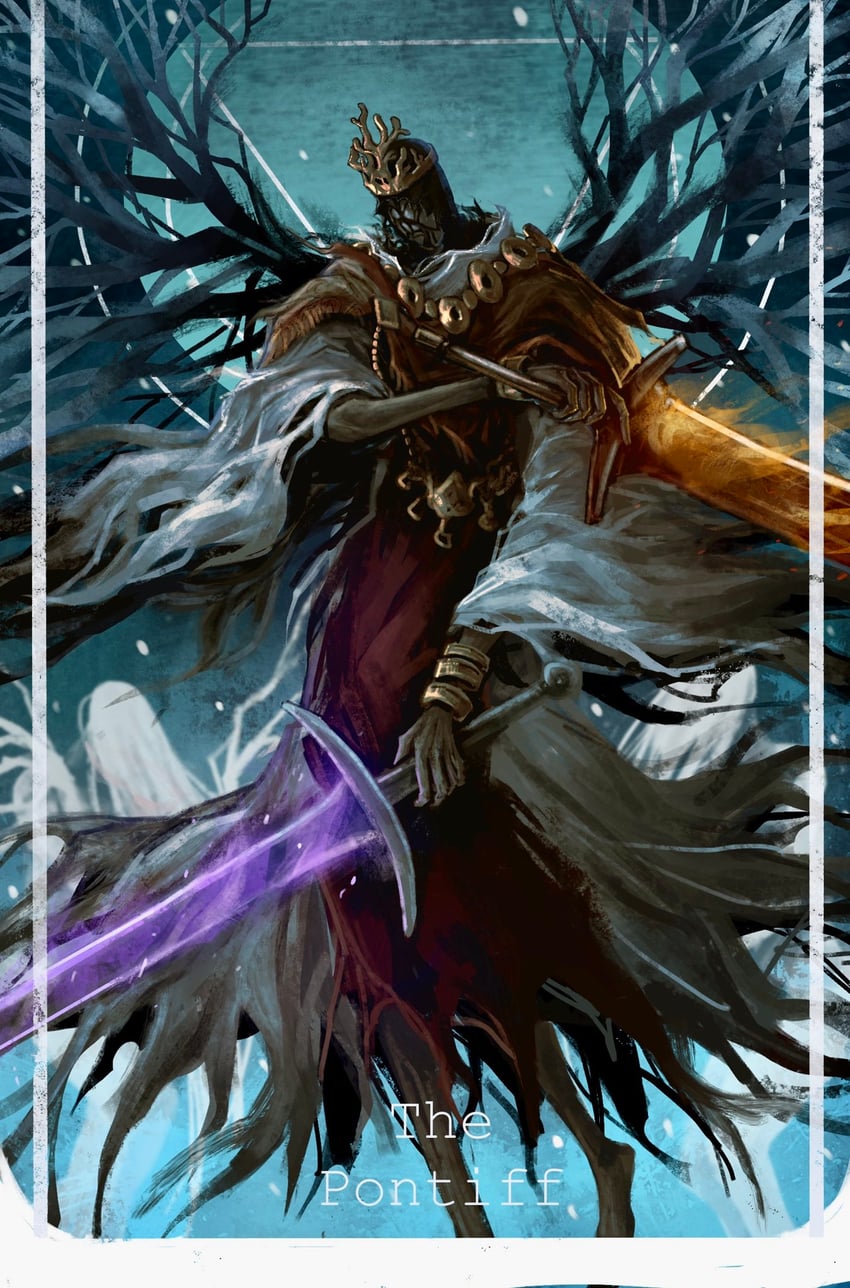 pontiff sulyvahn (dark souls and 1 more) drawn by tworain_w
