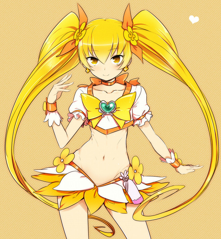 myoudouin itsuki and cure sunshine (precure and 1 more) drawn by minatsuki_randoseru