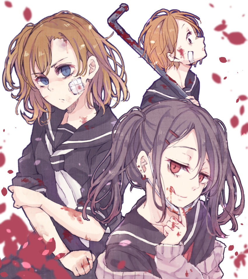 yazawa nico, kosaka honoka, and hoshizora rin (love live! and 1 more) drawn by kashiwagi_tsukiko