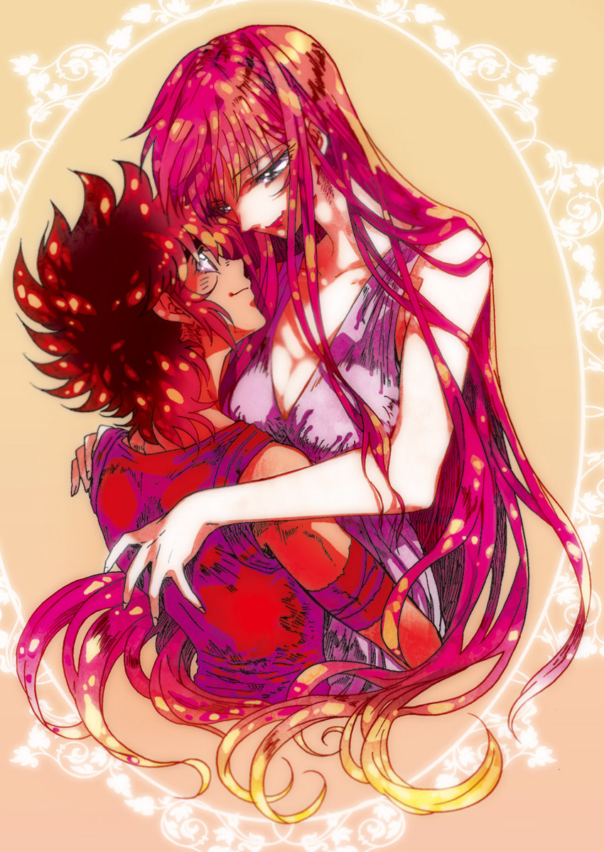 kido saori, pegasus seiya, and athena (saint seiya) drawn by akira-riku