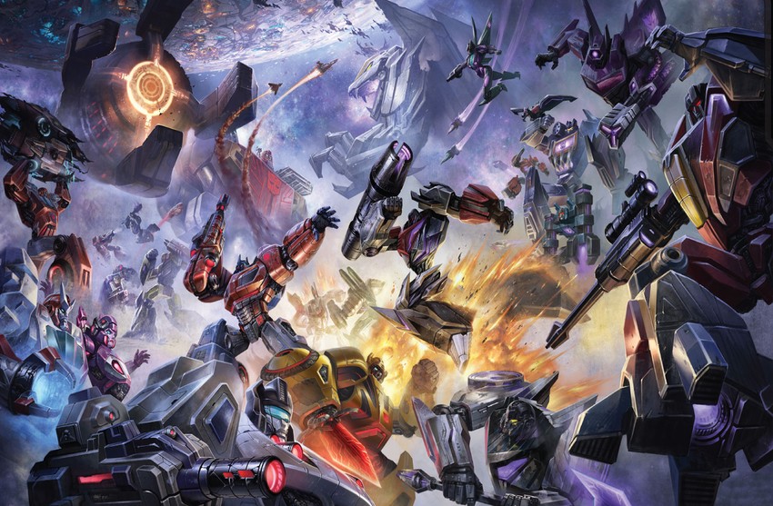 optimus prime, megatron, starscream, arcee, soundwave, and 14 more (transformers and 1 more) drawn by aaron_limonick