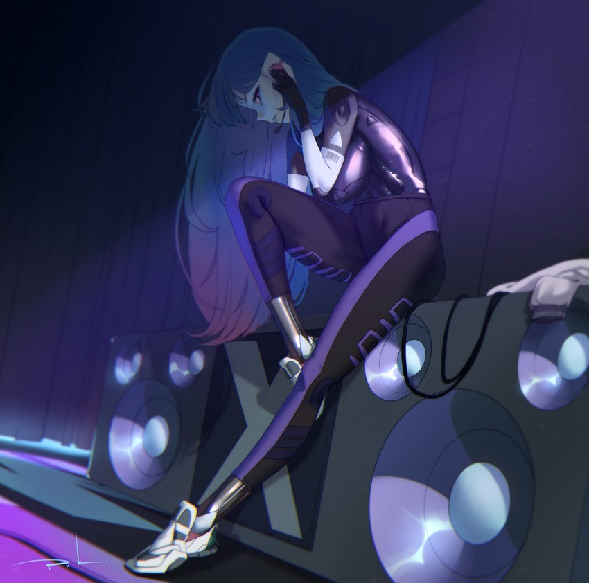 kira miki (va-11 hall-a) drawn by puk_(higanbana_doujin)