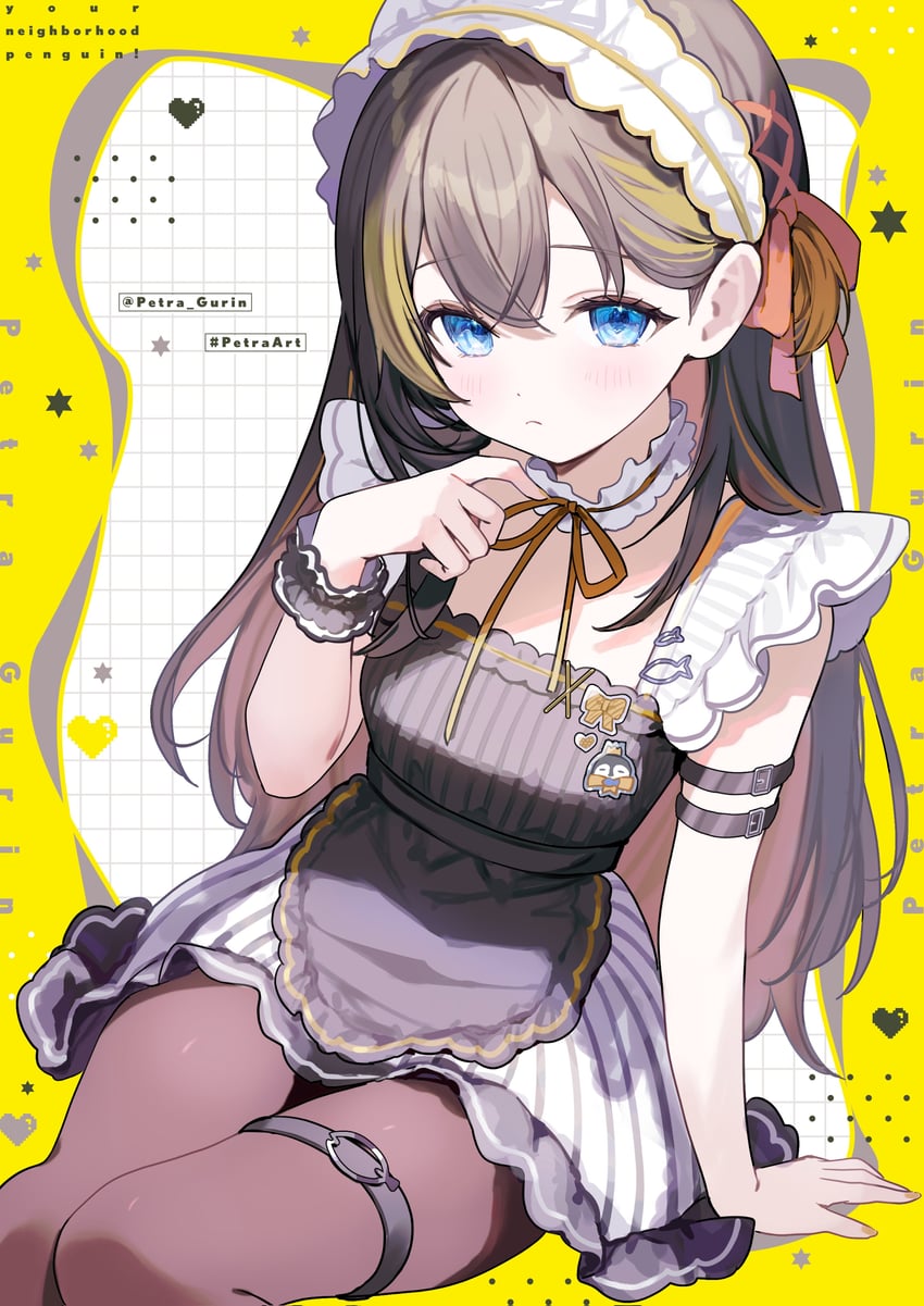 petra gurin and pentomo (nijisanji and 1 more) drawn by hell_fuuna
