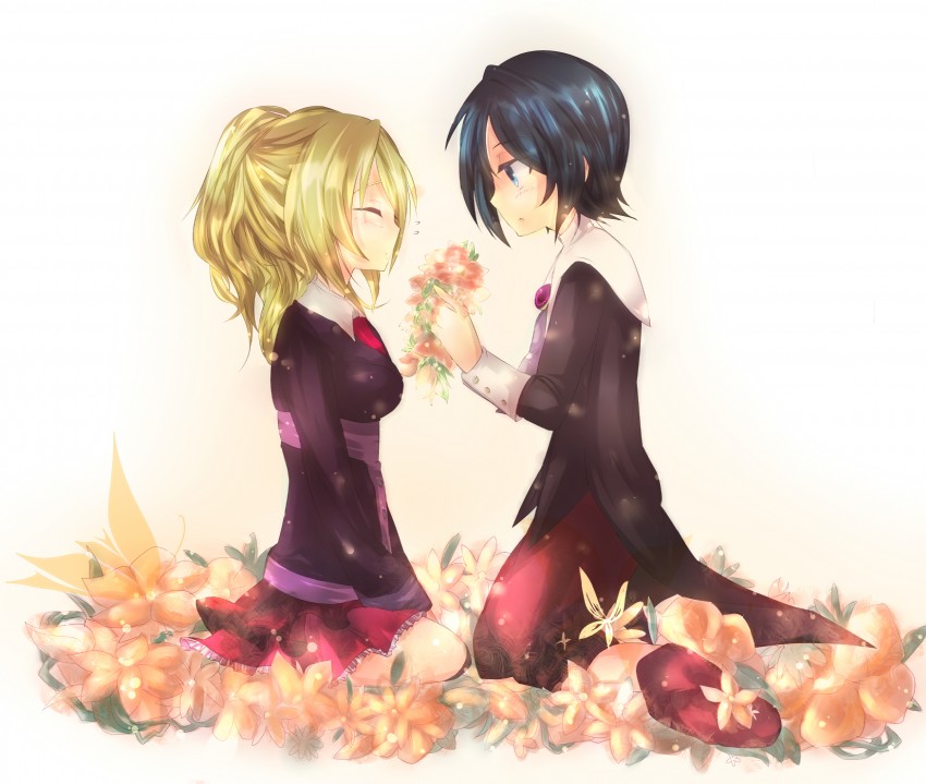 ushiromiya jessica and kanon (umineko no naku koro ni) drawn by 13-4-3-0420