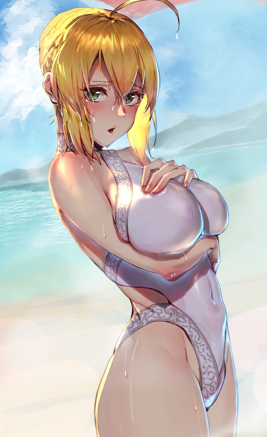 artoria pendragon (fate and 1 more) drawn by rolua