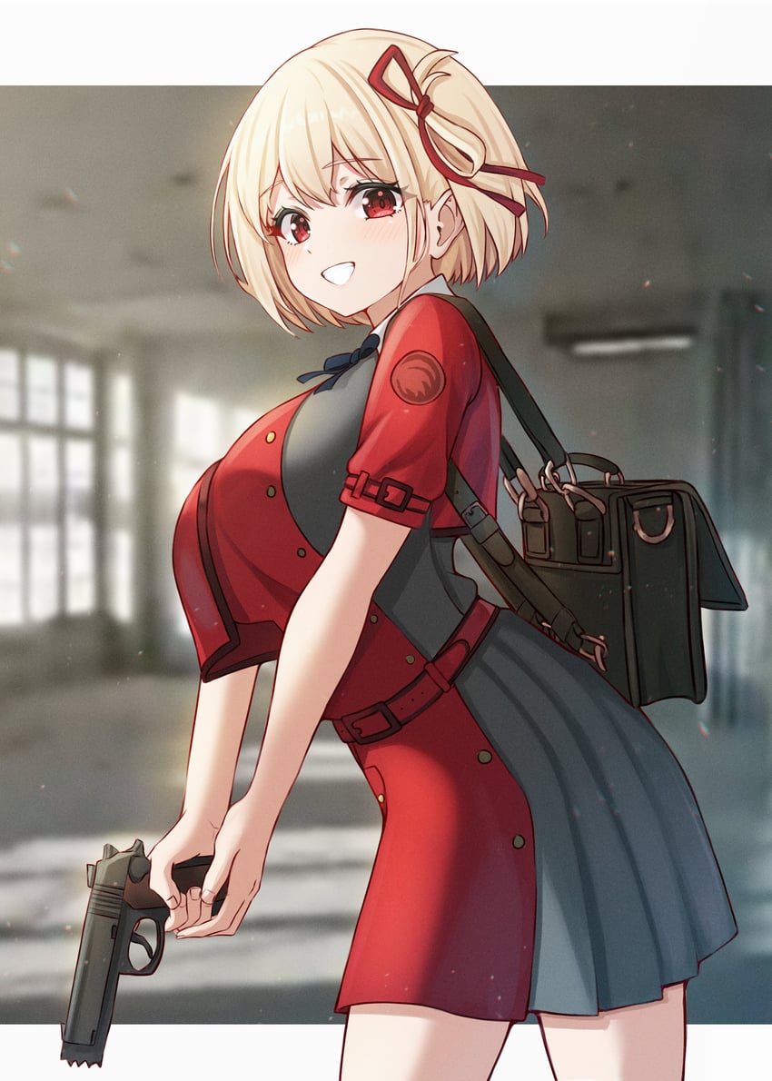 nishikigi chisato (lycoris recoil) drawn by kano_(wi3028)