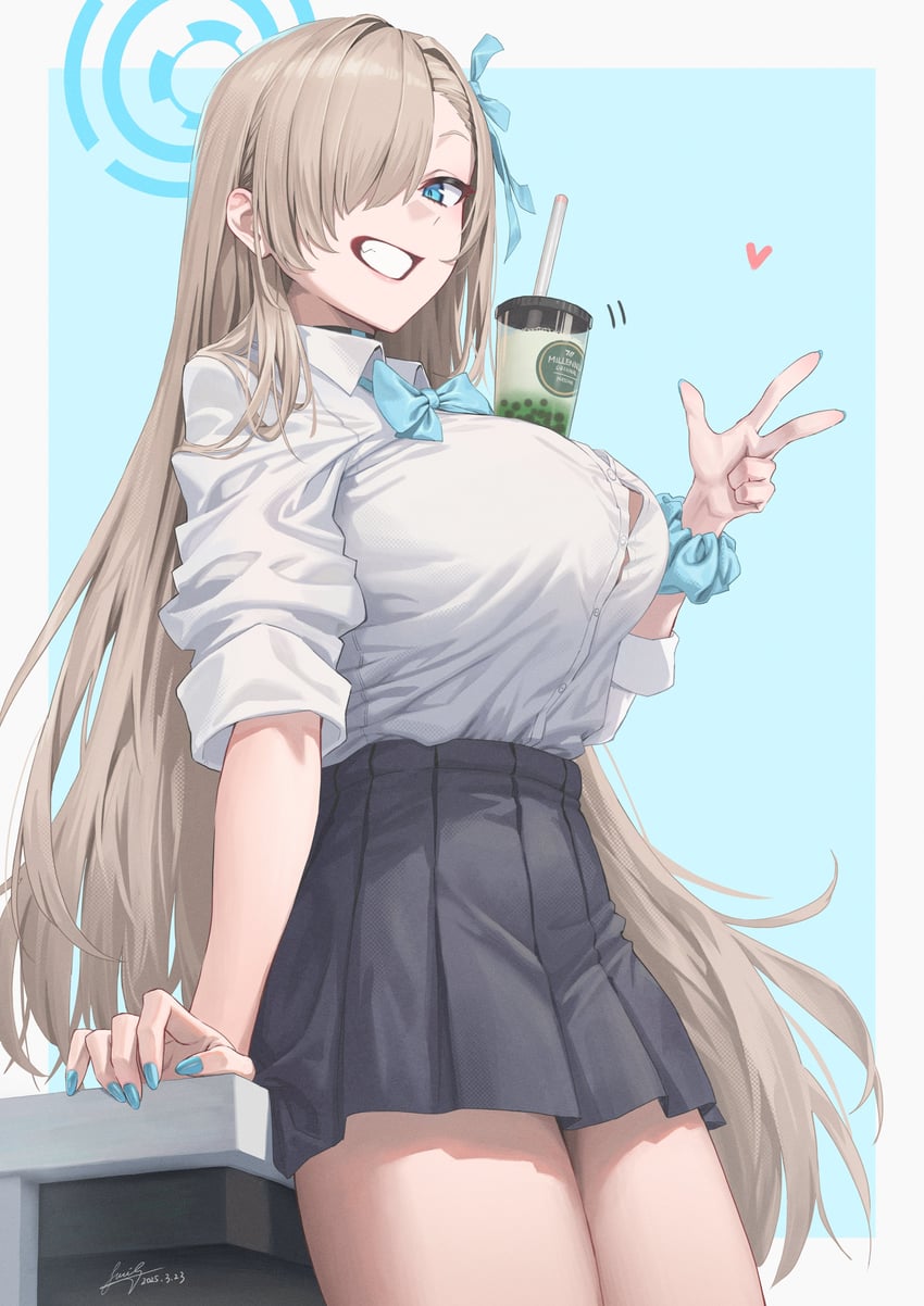 asuna (blue archive) drawn by soyogi_iori_(ioriwu8)