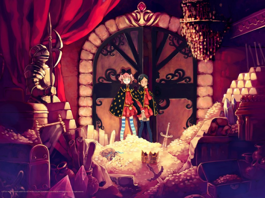 kaya xavier and aria vancleef (shoujo mahou gaku littlewitch romanesque) drawn by oyari_ashito