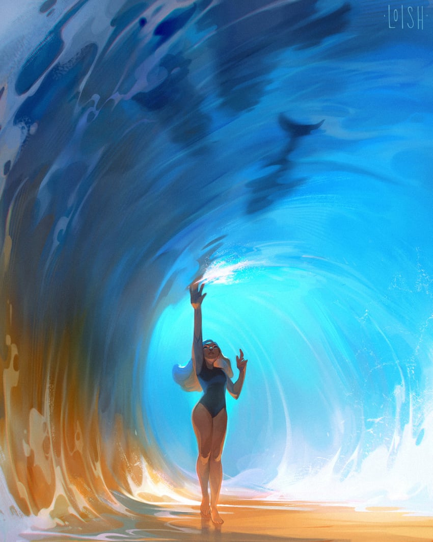 original drawn by loish