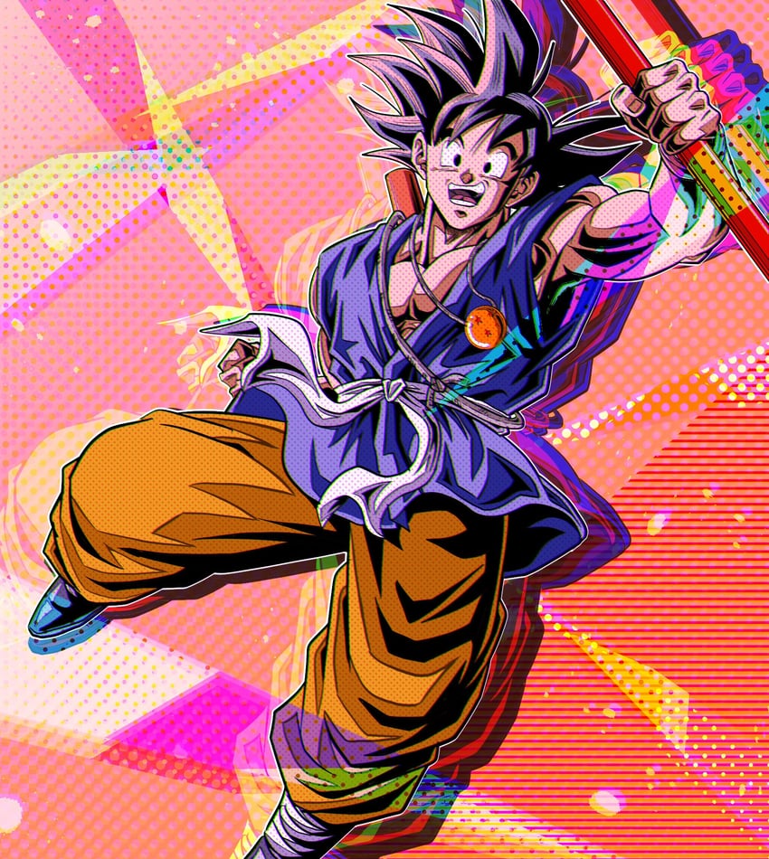 son goku (dragon ball and 1 more) drawn by ushi_(akabec0)