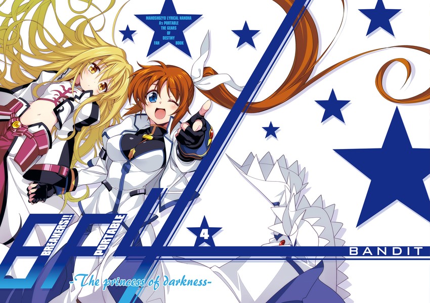 takamachi nanoha and yuri eberwein (lyrical nanoha and 4 more) drawn by kawakami_shuuichi