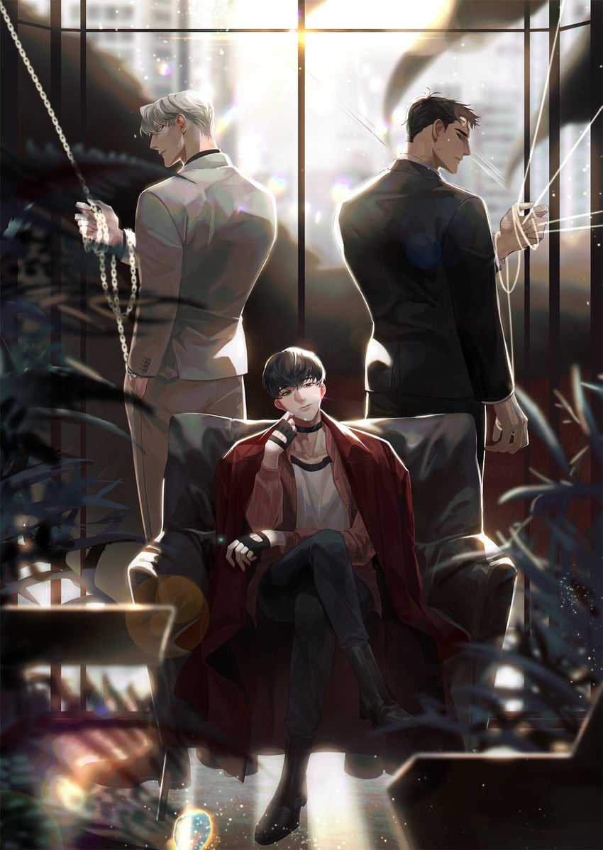 han yoojin, sung hyunjae, and song taewon (naega kiun s geubdeul) drawn by nok_db